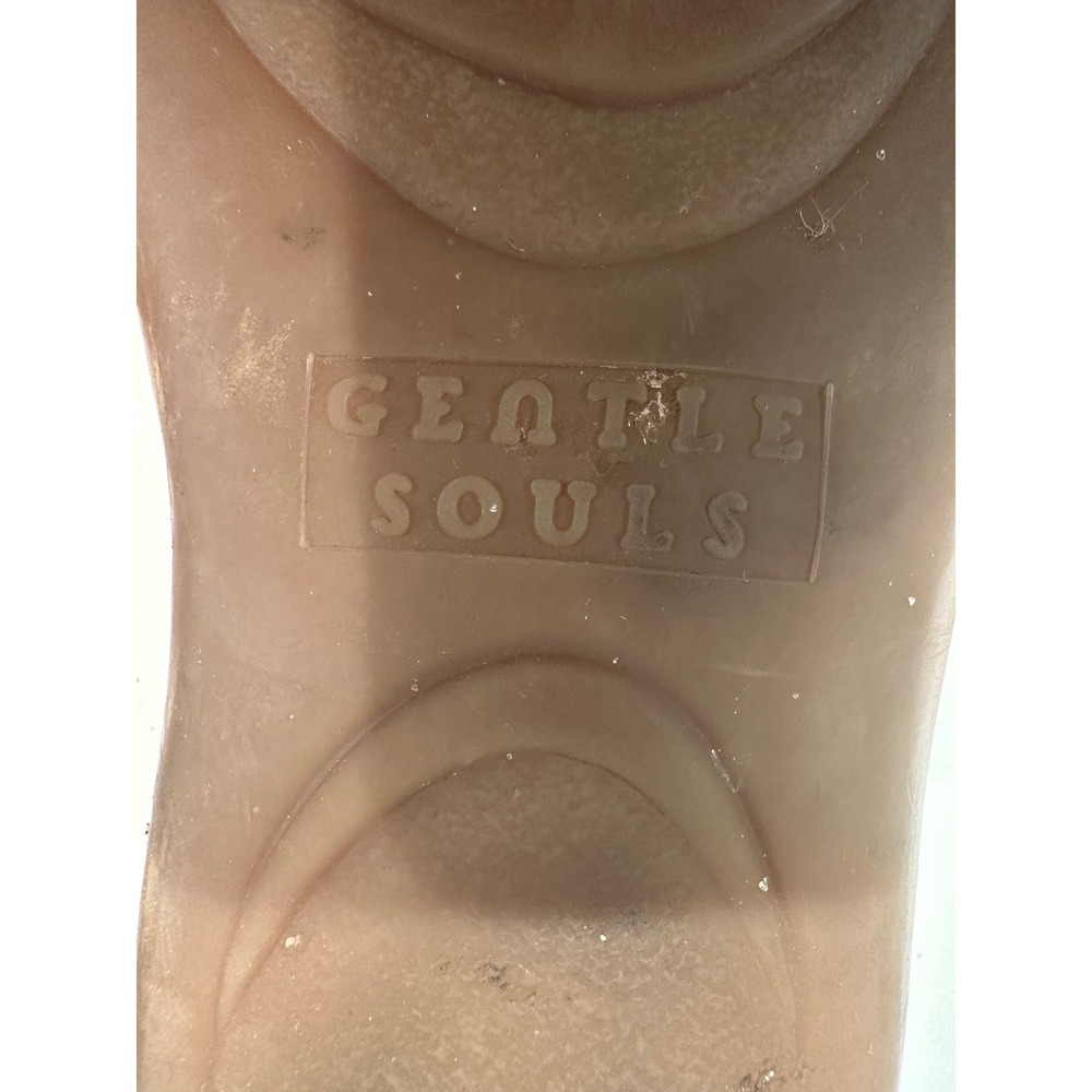 Gentle Souls Kenneth Cole Yellow Leather Slide Sandals Knotted Detail Size 38 - Picture 10 of 11